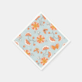 Kute ventilatorvlinderpatroonpatroon servet (Hoek)