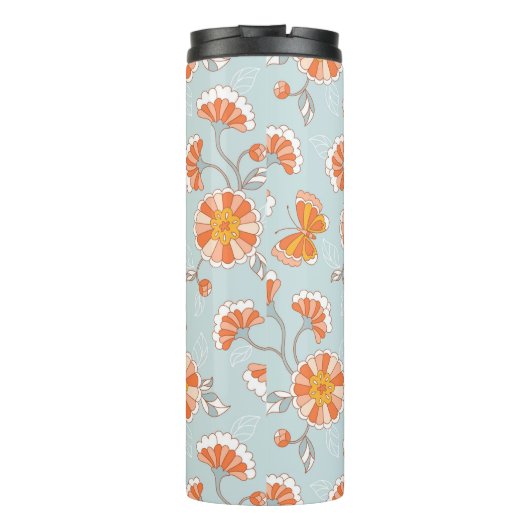 Kute  ventilatorvlinderpatroonpatroon thermosbeker (Achterkant)