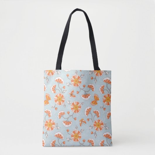 Kute  ventilatorvlinderpatroonpatroon tote bag (Voorkant)