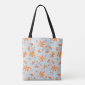 Kute  ventilatorvlinderpatroonpatroon tote bag (Achterkant)