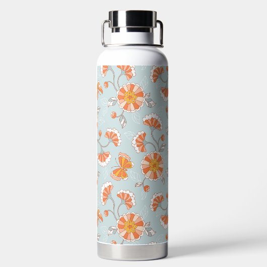 Kute  ventilatorvlinderpatroonpatroon waterfles (Achterkant)