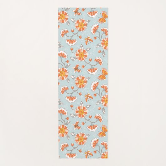 Kute  ventilatorvlinderpatroonpatroon yogamat (Voorkant)