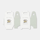 Kute vers geïmpliceerd geel Baby shower met karton Bedankdoosjes (Uitgevouwen)