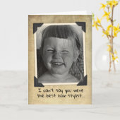 Kute Vintage 50's Hair Moederdag Kaart (Gele Bloem)