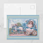 Kute Vintage Happy Paaslamp Eieren Briefkaart (Voorkant / Achterkant)