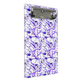 Kute violet waterverf abstract lijnpatroon latent mini klembord (Schuin)