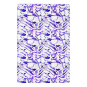 Kute violet waterverf abstract lijnpatroon latent mini klembord (Achterkant)