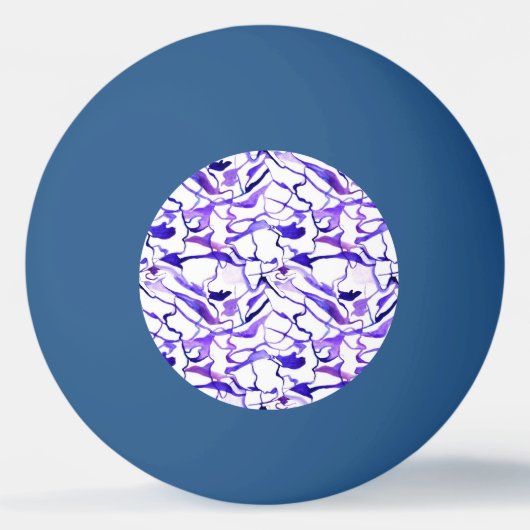 Kute violet waterverf abstract lijnpatroon latent pingpongbal (Voorkant)