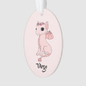 Kute virgo Dragon design zodiaal ornament (voorkant)
