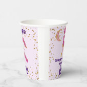 Kute virgo First Birthday & Gold Confetti Papieren Bekers (Rechts)