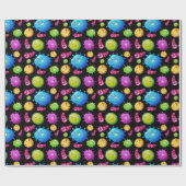 Kute virussen cadeaupapier (Vlak)