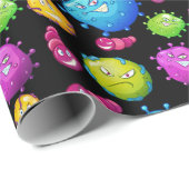 Kute virussen cadeaupapier (Rol Hoek)