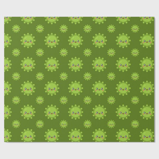 Kute virussen die papier oppakken (Vlak)