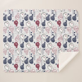 Kute vispatroondekens sherpa deken (Voorkant (horizontaal))