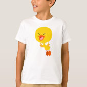 Kute vliegende Cartoon Knikkende kinderen T-shirt (Voorkant)