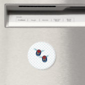 Kute vliegende scharnierende schoenen in blauw en magneet (Insitu (Vaatwasser))