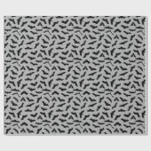 Kute vliegende vleermuizen grijs zwarte vlek Hallo Cadeaupapier (Vlak)