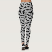Kute vliegende vleermuizen grijze vleermuizen Hall Leggings (Achterkant)