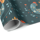 Kute  vogels cadeaupapier (Rol Hoek)