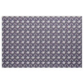 Kute vuurblauwe achtergrond Unicorn + regenbogen b Stof (Yard (91,4 cm))