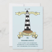 Kute vuurtoren | Partij Nautisch Jubileum Kaart (Voorkant)
