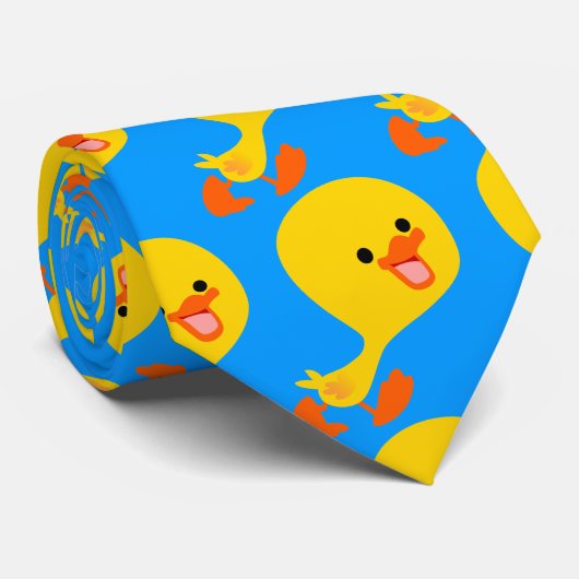 Kute Waling Cartoon Ducking Stropdas (Opgerold)