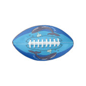 Kute walvis en kalveren cartoon american football (Voorkant)