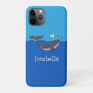 Kute walvis en kalveren cartoon Case-Mate iPhone case