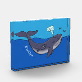 Kute walvis en kalveren cartoon fotoblokken (Links)