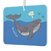 Kute walvis en kalveren cartoon luchtverfrisser (Links)