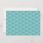 Kute walvis in Blue Personalized Stationery Bedankkaart (Achterkant)