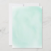 Kute walvis onder baby shower waterverf zee kaart (Achterkant)