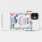 Kute walvis papa Ik zal altijd je kleine meisje zi Case-Mate iPhone Case (Achterkant (horizontaal))