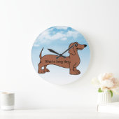 Kute wat een lange dag Dachshund Grote Klok (Huis)