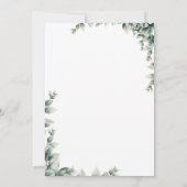 Kute Waterverf Baby Elephant eerste verjaardag Kaart (Achterkant)