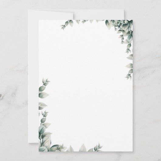 Kute Waterverf Baby Elephant eerste verjaardag Kaart (Achterkant)