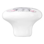 Kute Waterverf Baby lephant voor meisje Keramische Knop (Zijkant)