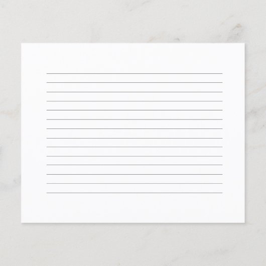 Kute waterverf baking Recipcard (Achterkant)