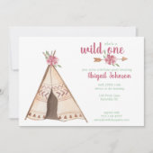 Kute Waterverf Camping Wild Een eerste verjaardag Kaart (Voorkant)