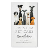 Kute Waterverf Dieren Gezelschapsdieren Diepte Ste Magnetisch Visitekaartje (Voorkant Verticaal)