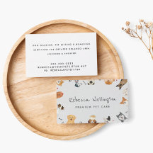 Kute Waterverf Dieren Gezelschapsdieren Diepte Ste