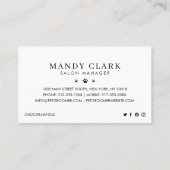 Kute Waterverf Dogs Pet Care Grooming & Salon Visitekaartje (Achterkant)