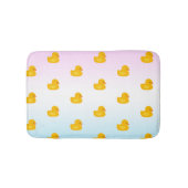 Kute waterverf gele eendenpatroon blauwe gradiënt badmat (Voorkant)