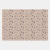 Kute Waterverf kerstboom op Kraft Inpakpapier Vel (Voorkant 3)