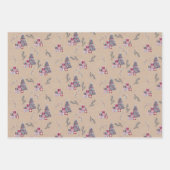 Kute Waterverf kerstboom op Kraft Inpakpapier Vel (Voorkant)