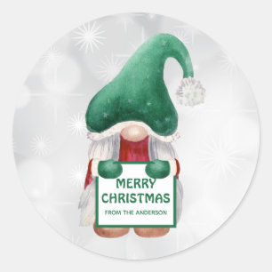 Kute Waterverf kerstgrint Sticker