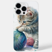 KUTE WATERVERF KITTEN MET BAL VAN GARENS Case-Mate iPhone CASE (Achterkant)