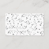 Kute Waterverf Ladybug Baby shower Diaper Raffle Informatiekaartje (Achterkant)