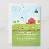 Kute Waterverf landbouwhuisdieren Gejaard Kaart (Voorkant)