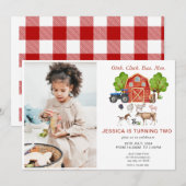 Kute Waterverf landbouwhuisdieren Gejaard Kaart (Voorkant / Achterkant)